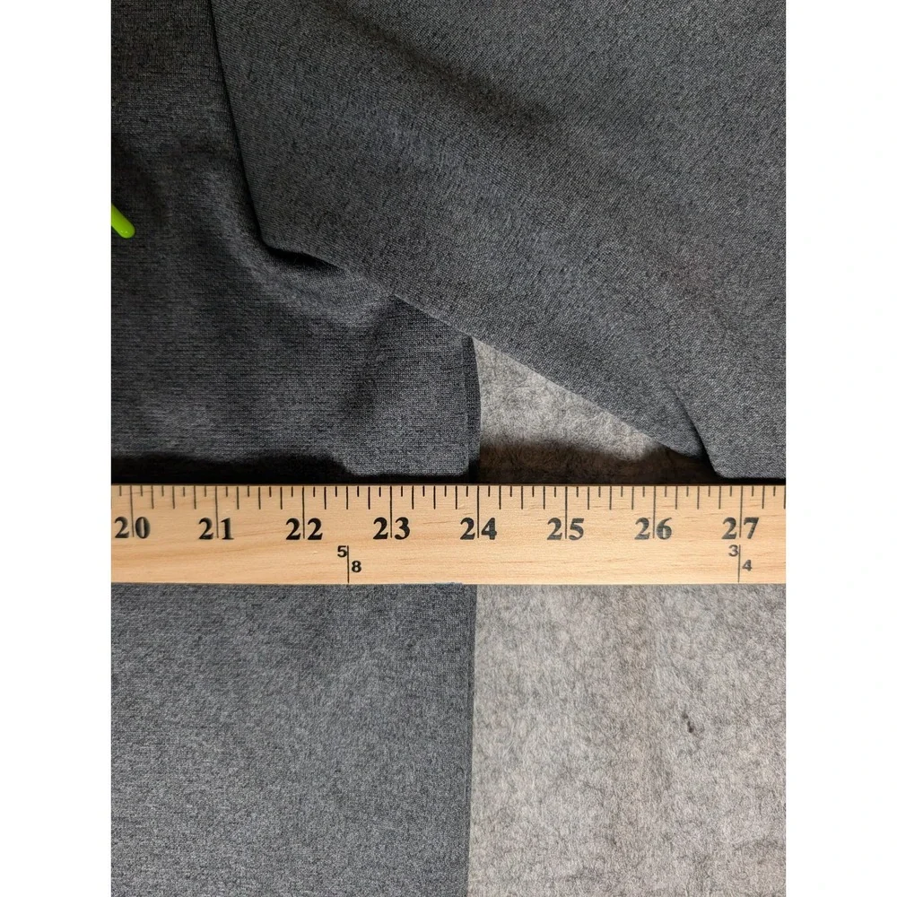 The North Face Mens Pullover Hoodie Charcoal Heather Neon Green Logo XL NF0A3528